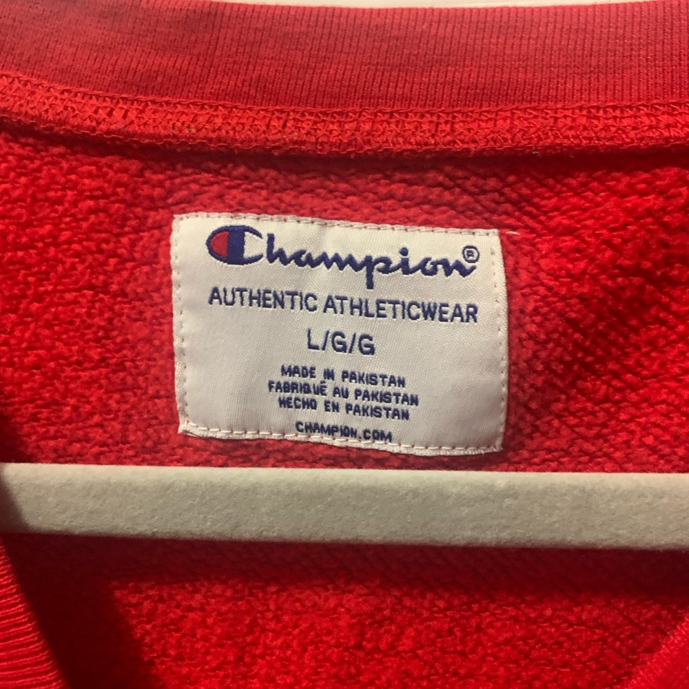red champion crew neck